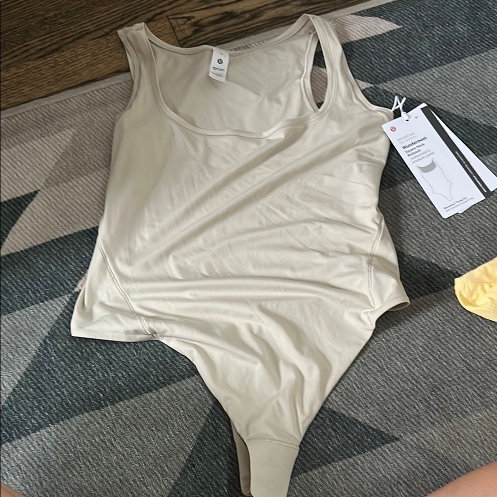 Lululemon Cream Bodysuit